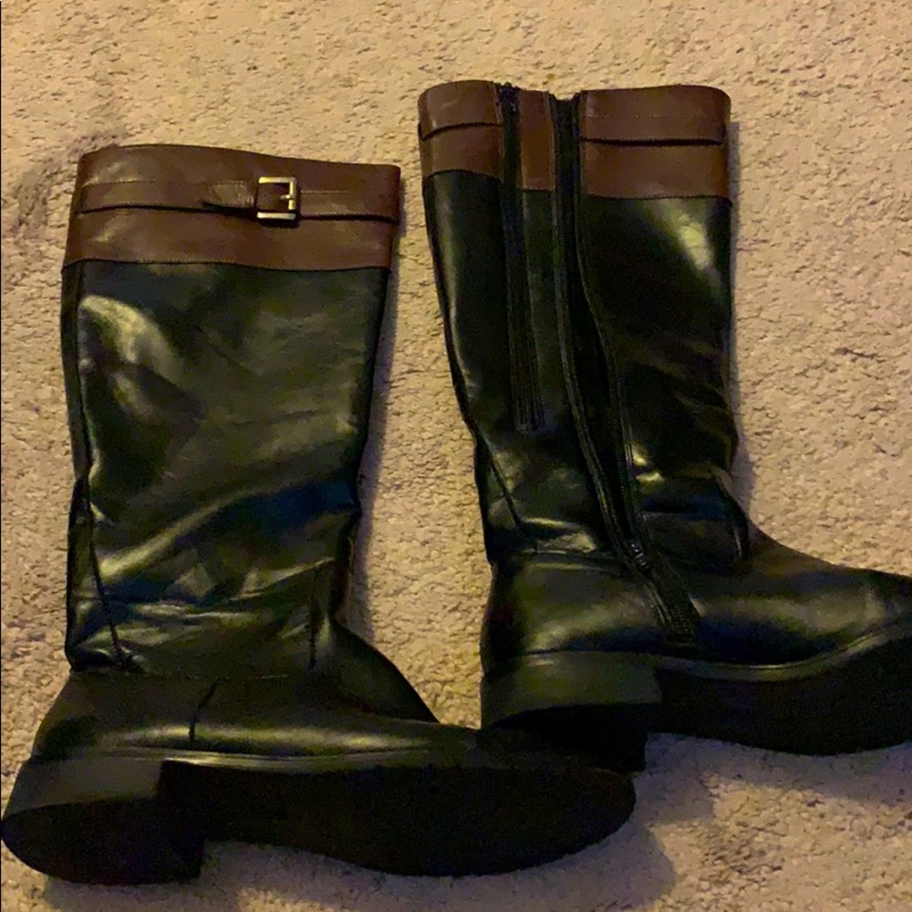 Black dress boots